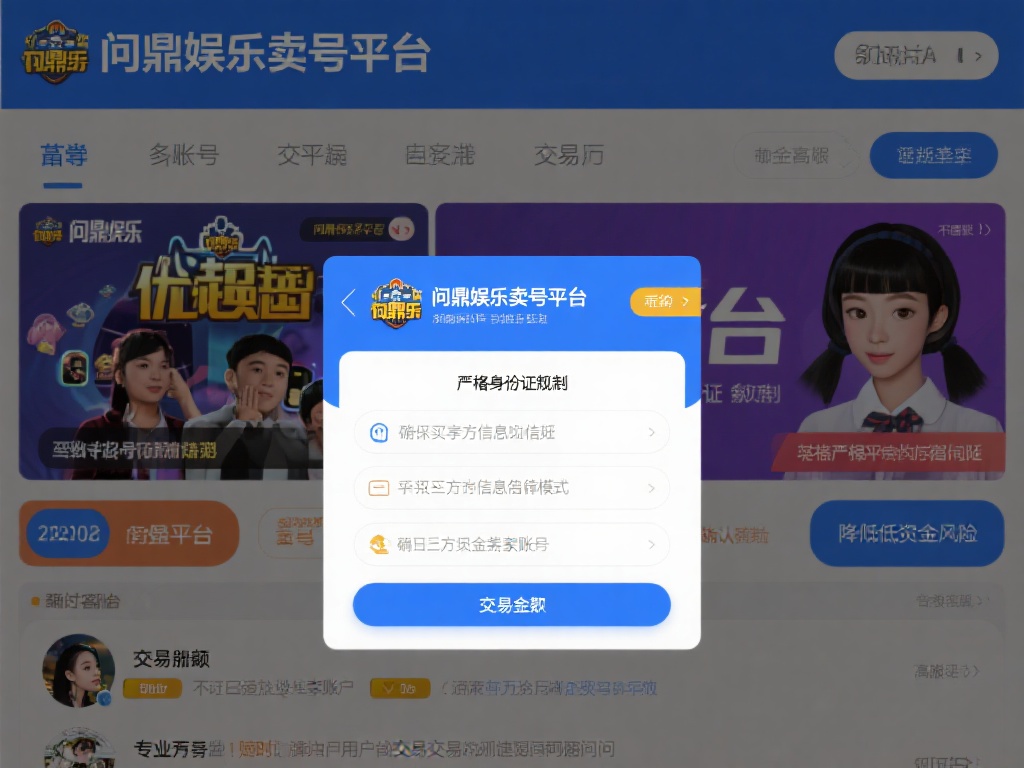 在众多账号交易平台中，问鼎娱乐卖号平台凭借其独特优
